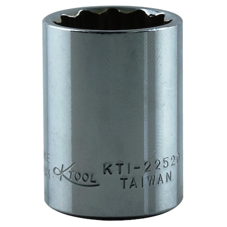K-Tool International 3/8" Drive, 5/8" SAE Socket, 12 Points, 12Pt, 5/8", 3/8"Dr KTI-22520